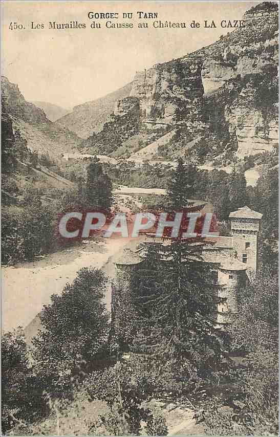 CPA Gorges du Tarn Les Murailles du Causse au Chateau de La Caze 