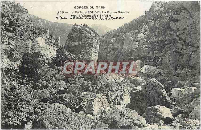 CPA Gorges du Tarn Le Pas de Soucy La Roque Sourde et le Chaos 