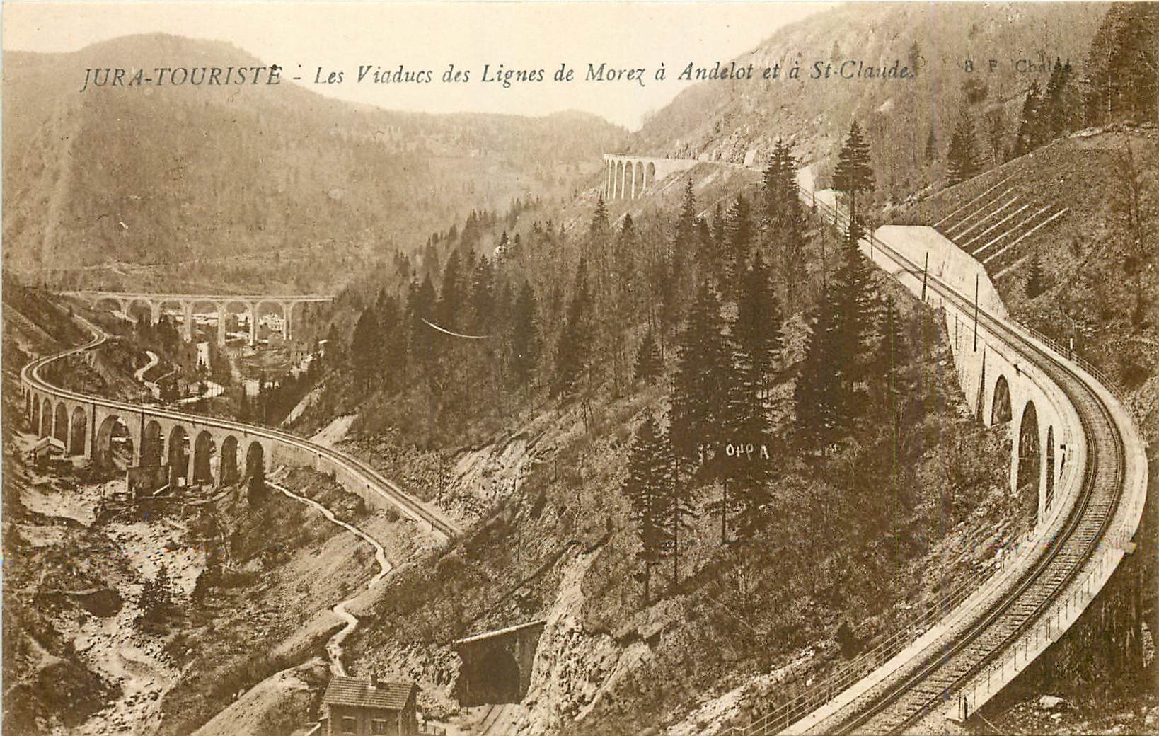 CPA Jura Touriste Les Viaduc des Lignes de Morez a Andelot et a St Claude 