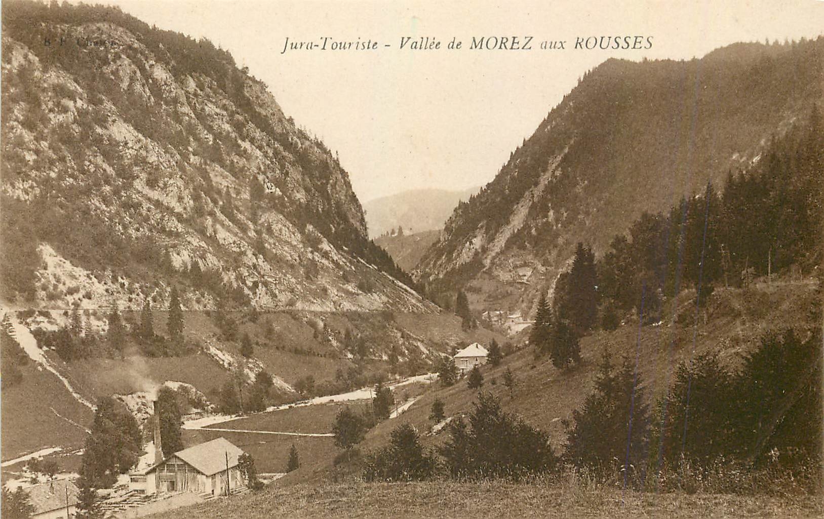 CPA Jura Touriste Vallee de Morez aux Rousses 