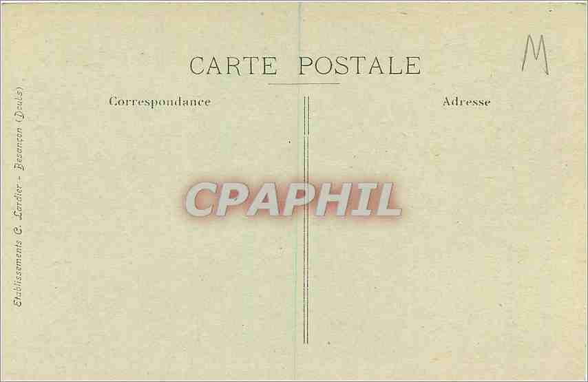 CPA Belfort Eglise Saint Christophe  — Verso
