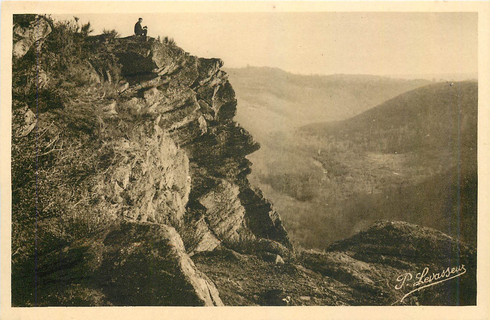 CPA Les Roches d'Oetre et la Vallee de la Rouvre 
