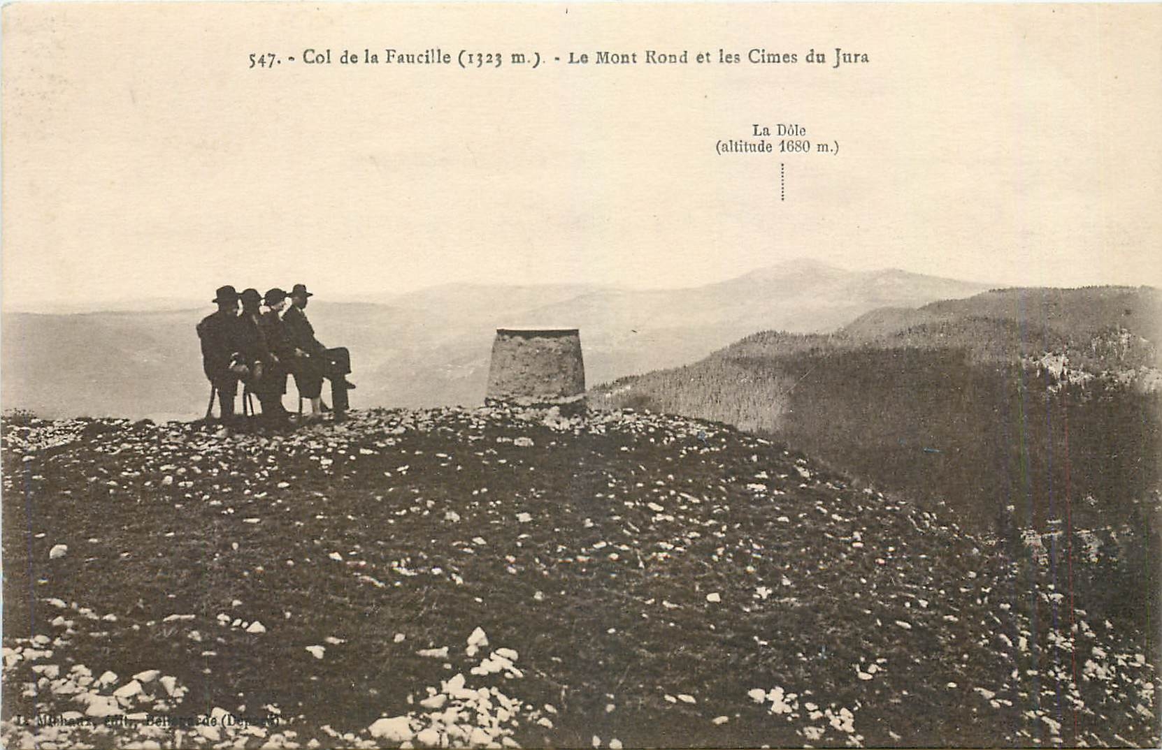 CPA Col de la Faucille Le Mont Rond et les Cimes du Jura 