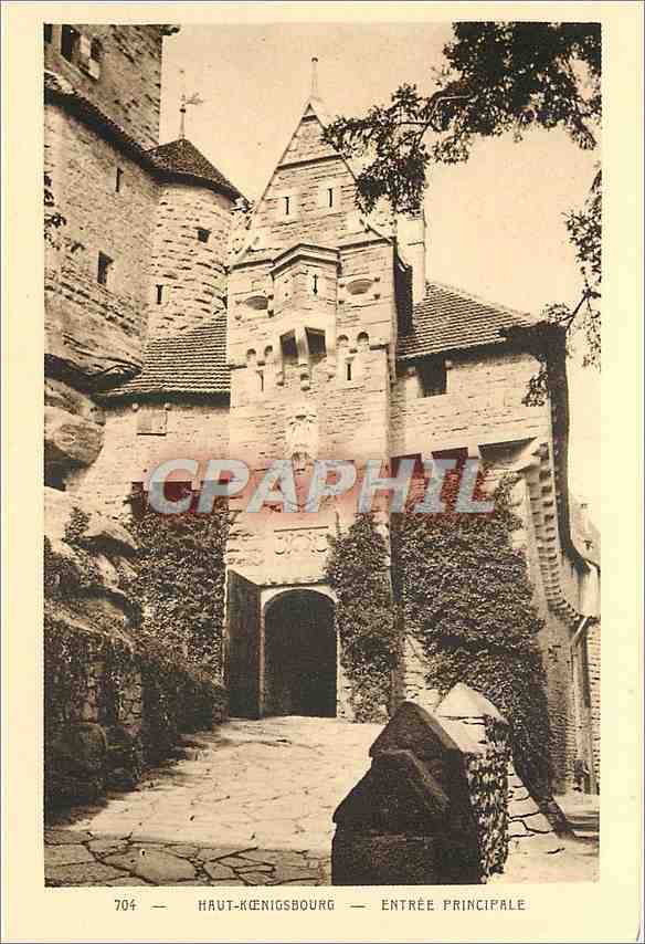 CPA Haut Koenigsbourg Entree Principale 