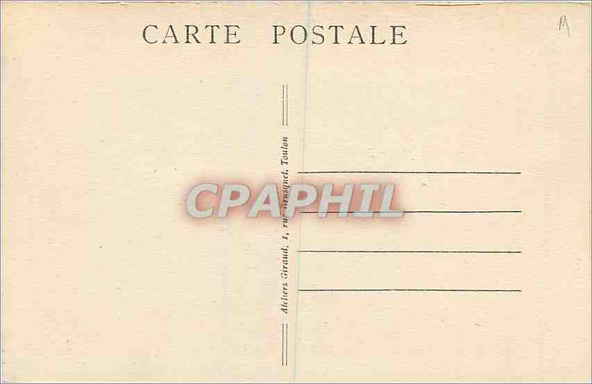 CPA Toulon A Magaud la peche a la ligne  — Rückseite