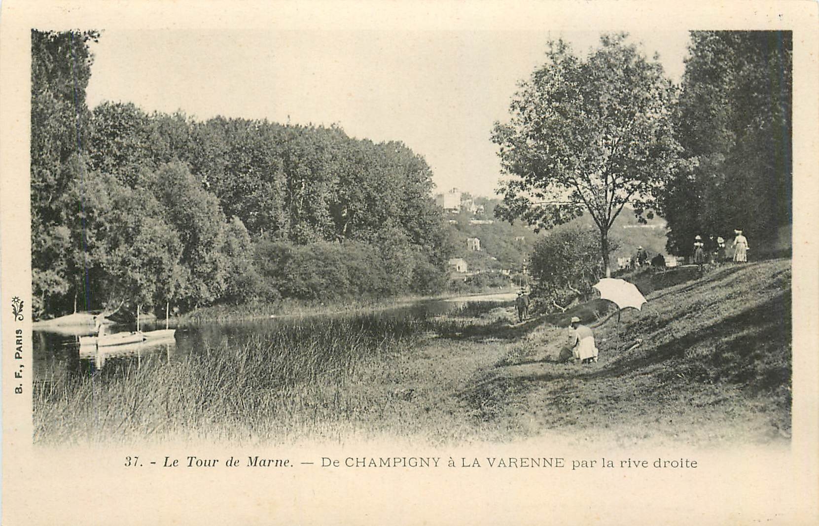 CPA Le Tour de Marne De Champigny a La Varenne par la rive droite 