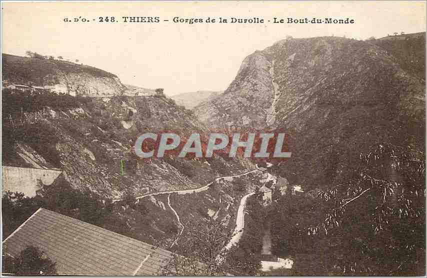 CPA Thiers Gorges de la Durolle Le Bout du Monde 