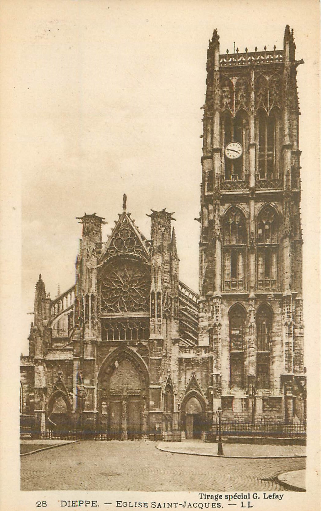 CPA Dieppe Eglise Saint Jacques 