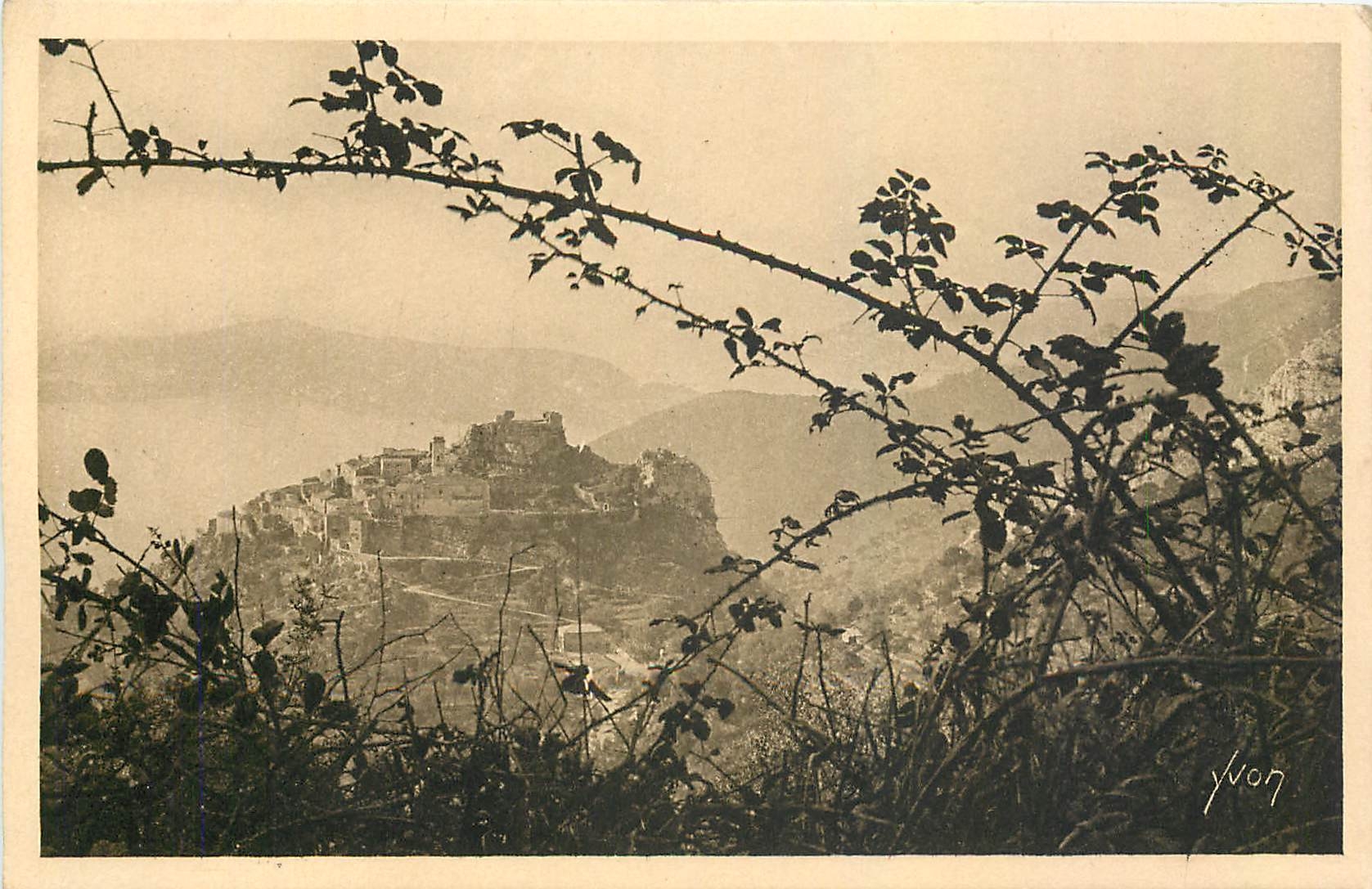 CPA Eze vu a Travers les muriers de la route 