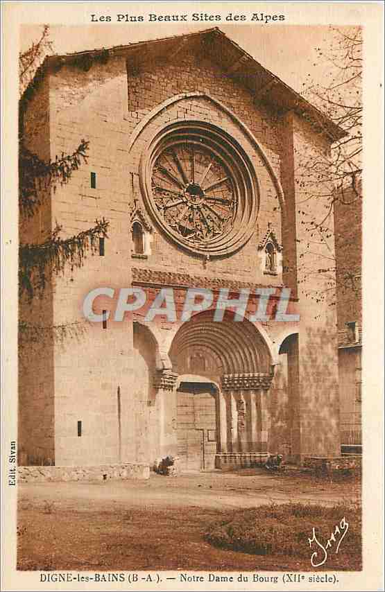CPA Digne les Bains BA Notre Dame du Bourg 