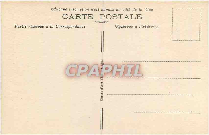 CPA Digne les Bains BA Notre Dame du Bourg  — Rückseite