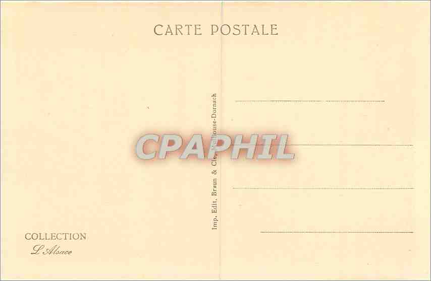 CPA Vallee de Wesserling Schirlematt pres Storkensohn  — Rückseite