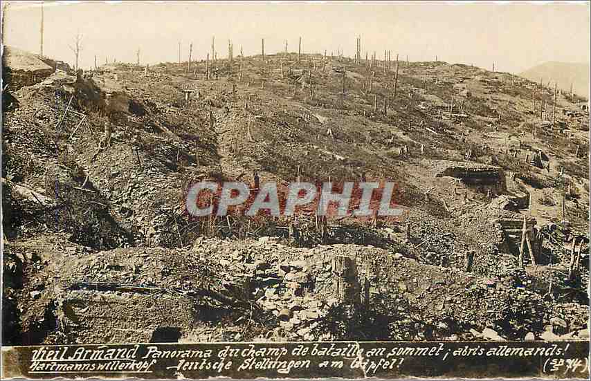 CPA Vieil Armand Panorama du Champ de la Bataille au sommet Militaria