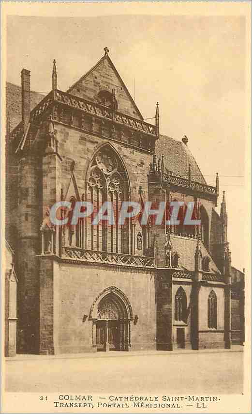 CPA Colmar Cathedrale Saint Martin Transept 
