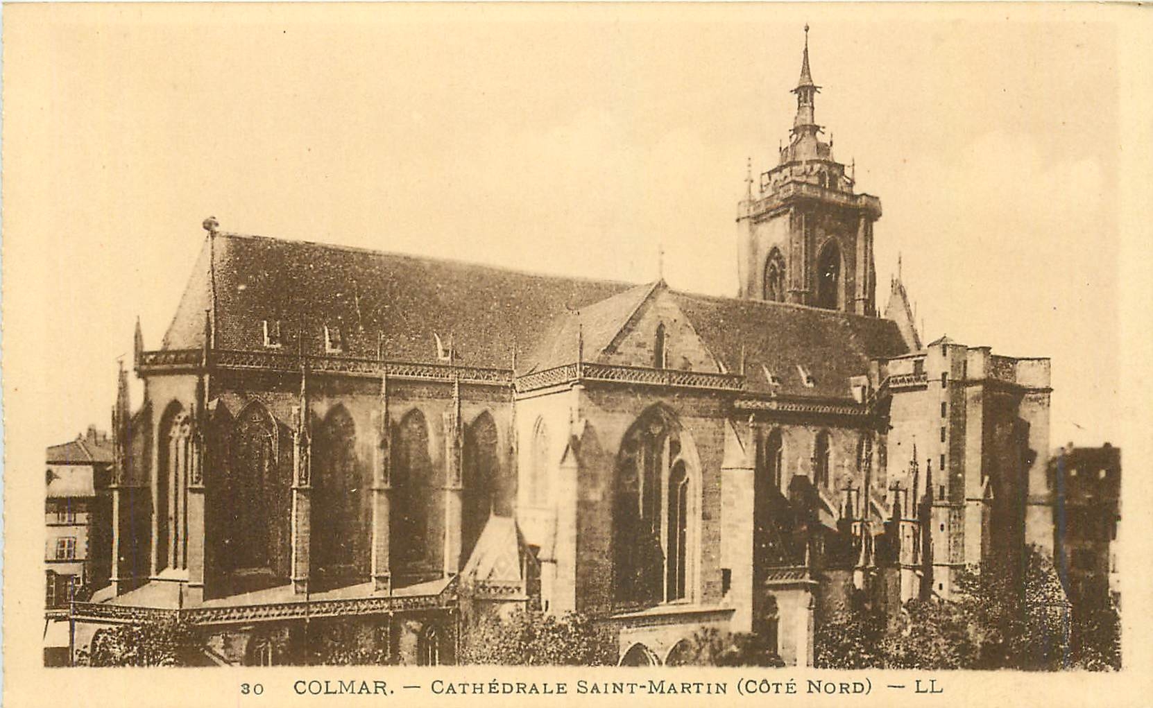CPA Colmar Cathedrale Saint Martin Cote Nord 