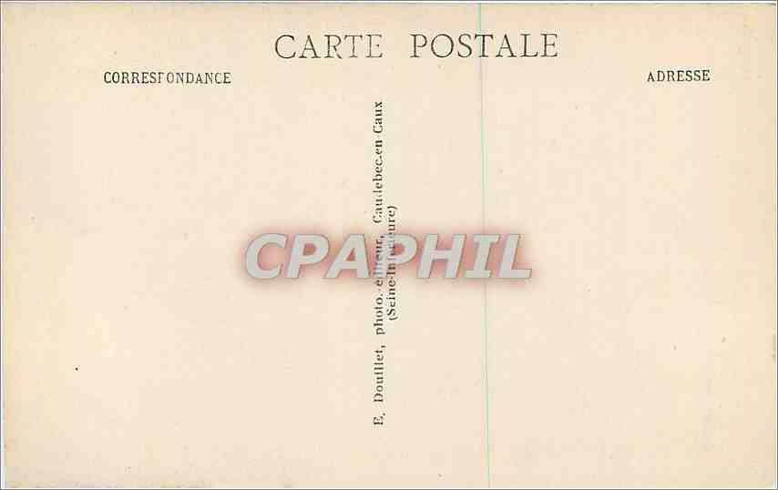 CPA Caudebec en Caux S Inf Eglise Notre Dame Le Parvis  — Rückseite