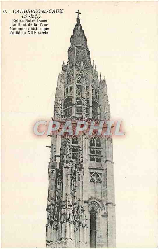 CPA Caudebec en Caux S Inf Eglise Notre Dame 