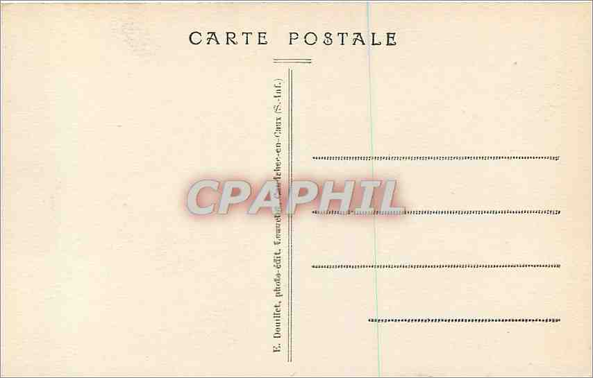 CPA Caudebec en Caux S Inf Eglise Notre Dame  — Rückseite