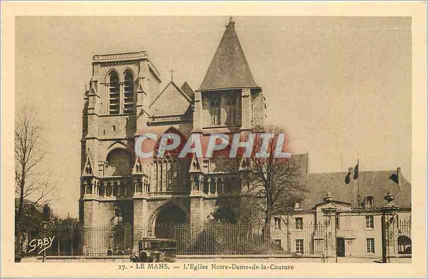 CPA Le Mans L'Eglise Notre Dame de la Couture 