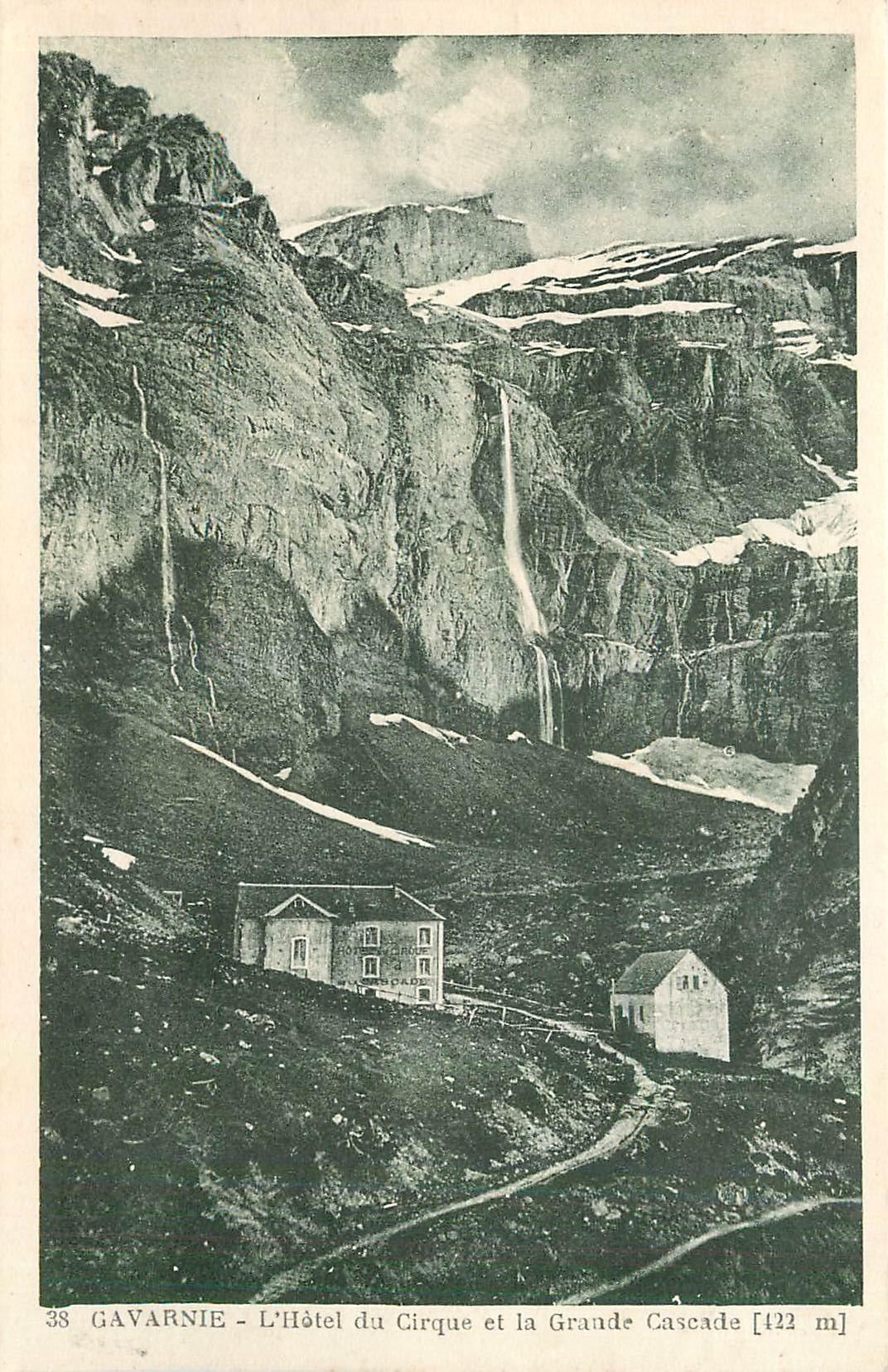 CPA Gavarnie L'Hotel du Cirque et la Grande Cascade 