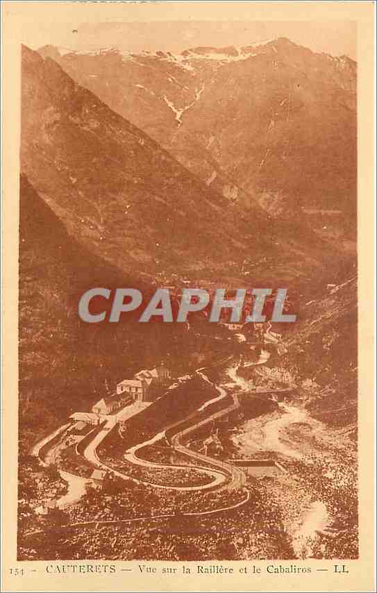 Cauterets — Vue sur la Raillière et le Cabalíros — LL, n° 154