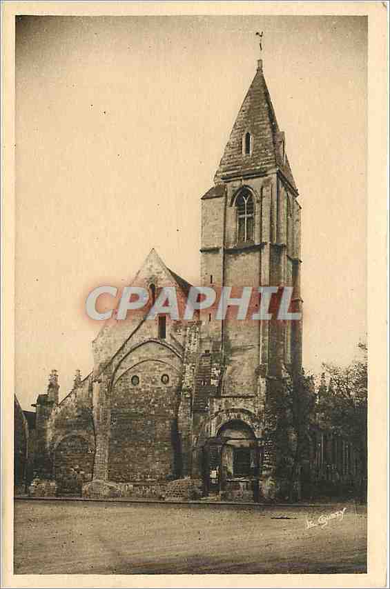 CPA Caen Calvados Eglise St Gilles 