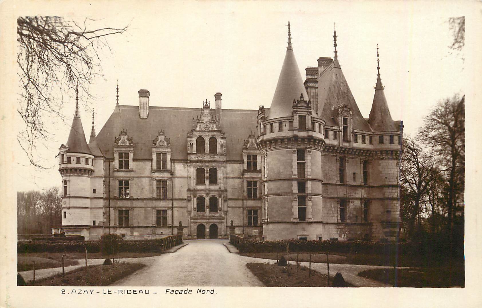 CPA Azay le Rideau Facade Nord 