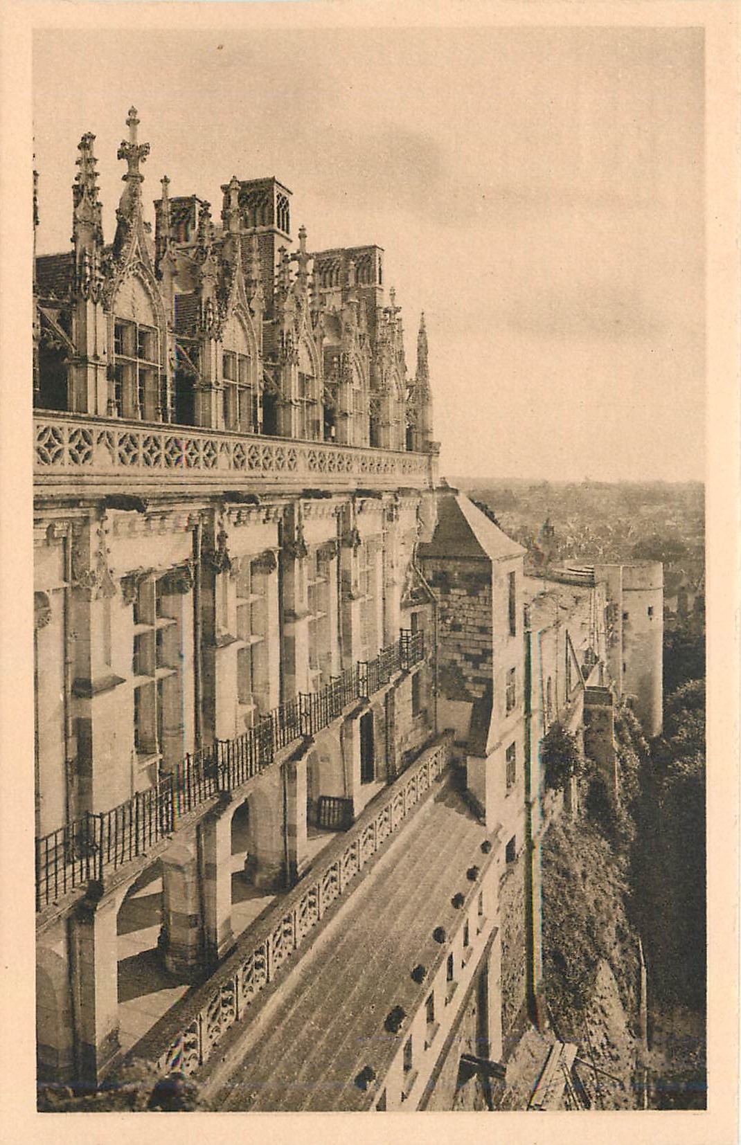 CPA Chateau d'Amboise Facade sur La Loire 