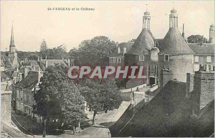 CPA St Fargeau et le Chateau 