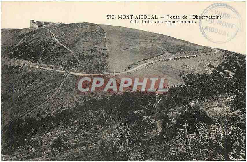 CPA Mont Aigoual Route de l'Observatoire a la limite des departements 