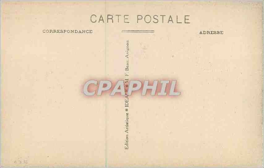 CPA Avignon Allees de Verdun La Tour Ronde des Remparts  — Rückseite