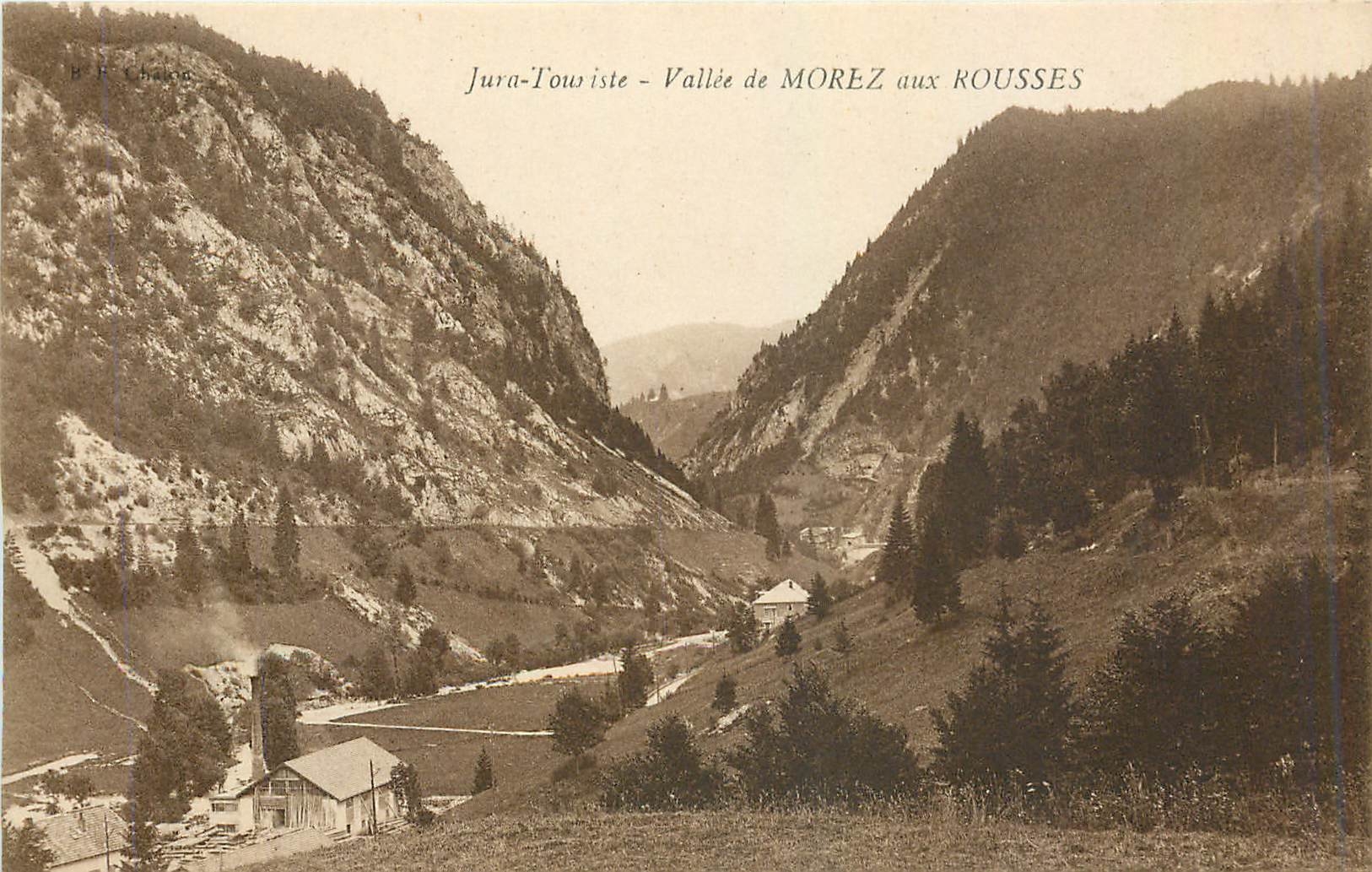 CPA Jura Touriste Vallee de Morez aux Rousses 