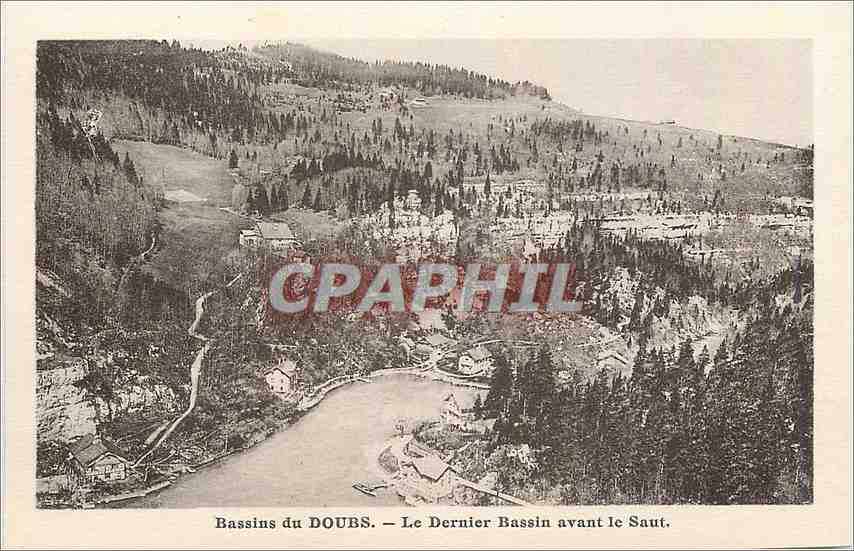 CPA Bassins du Doubs Le Dernier Bassin avant le Saut 