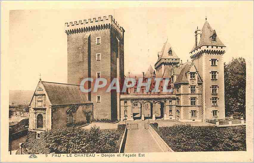 Pau - Le Château - Donjon et Façade Est — Château Henri IV, Pau