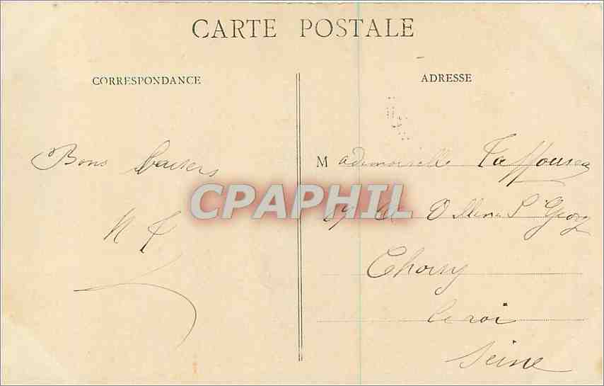 CPA Foret de Senart Carrefour et Chalet de Villeroy  — Back
