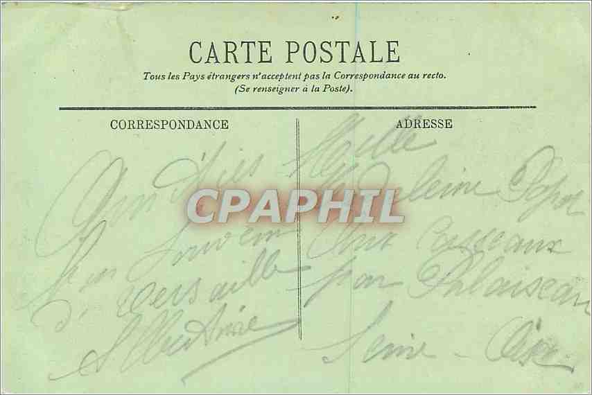 CPA Versailles Le Chateau Chambre de Louis XIV  — Verso