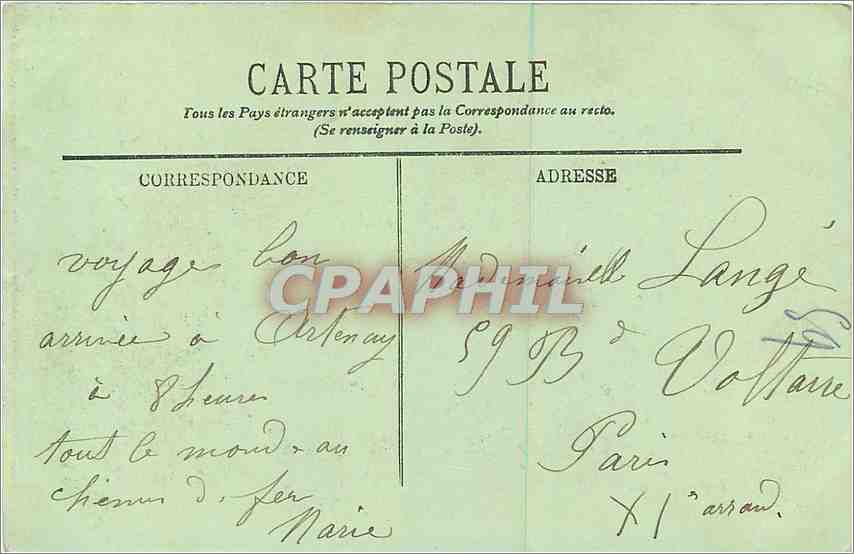 Fontainebleau — Ansicht des Sees — LL. n°385 — Rückseite