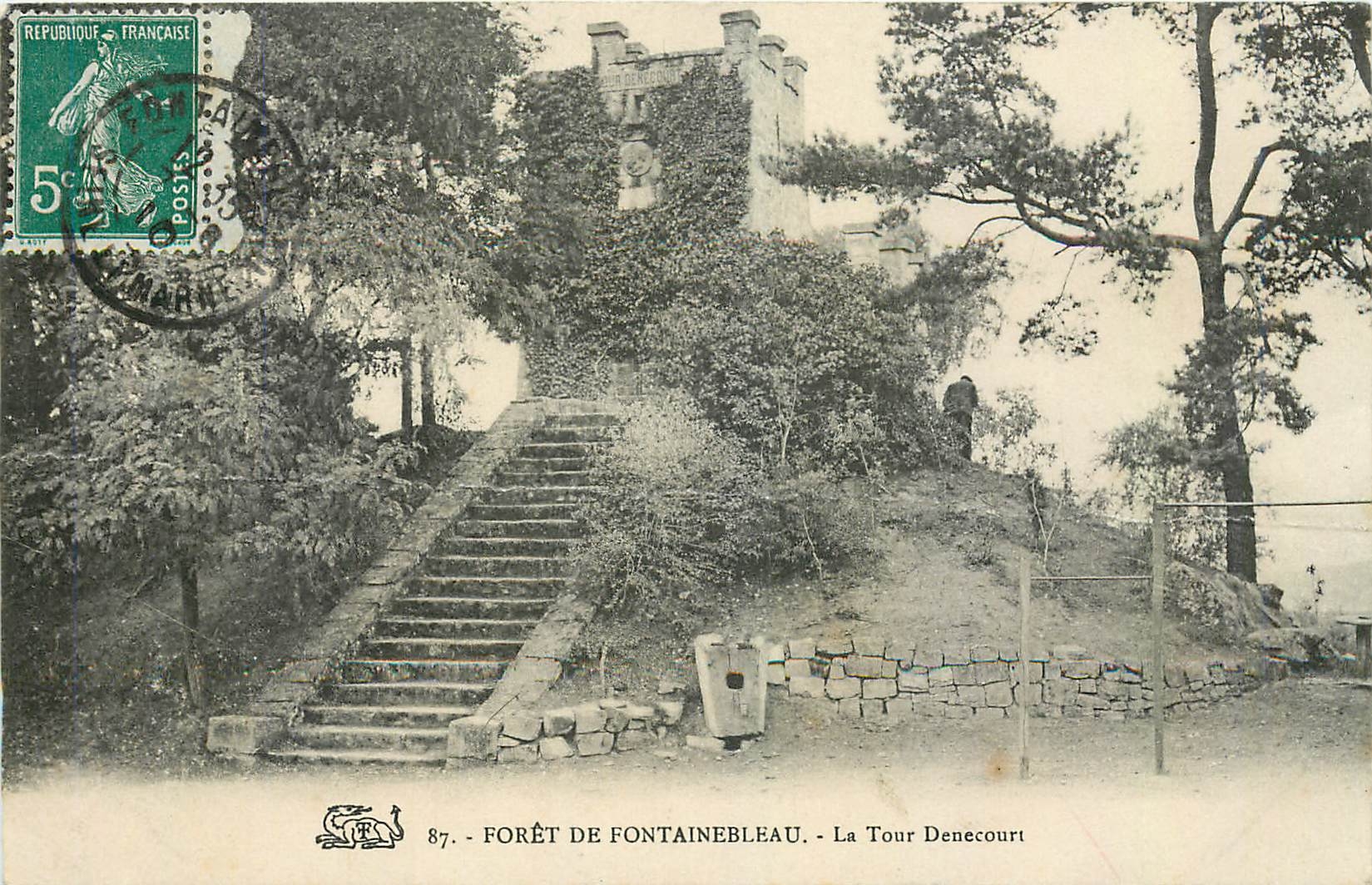 Forêt de Fontainebleau — La Tour Denecourt — Éditeur non identifié, n° 87