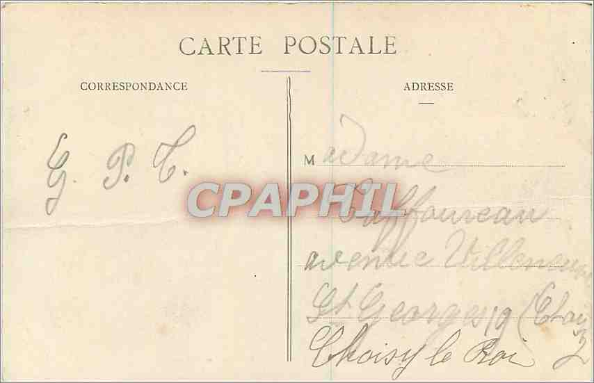 Forêt de Fontainebleau — La Tour Denecourt — Éditeur non identifié, n° 87 — Verso