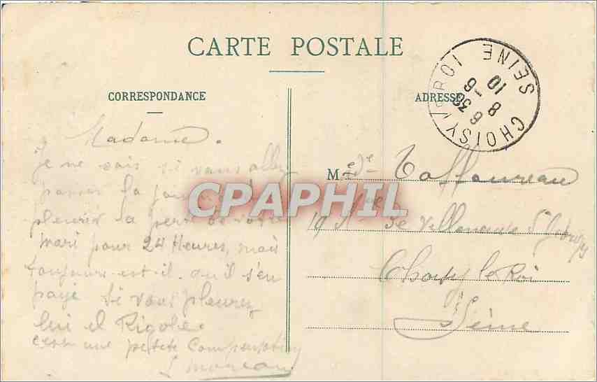 Le Bilboquet du Diable (Gorges d'Aprémont) — Forêt de Fontainebleau — CPAPHIL n°382 — Verso