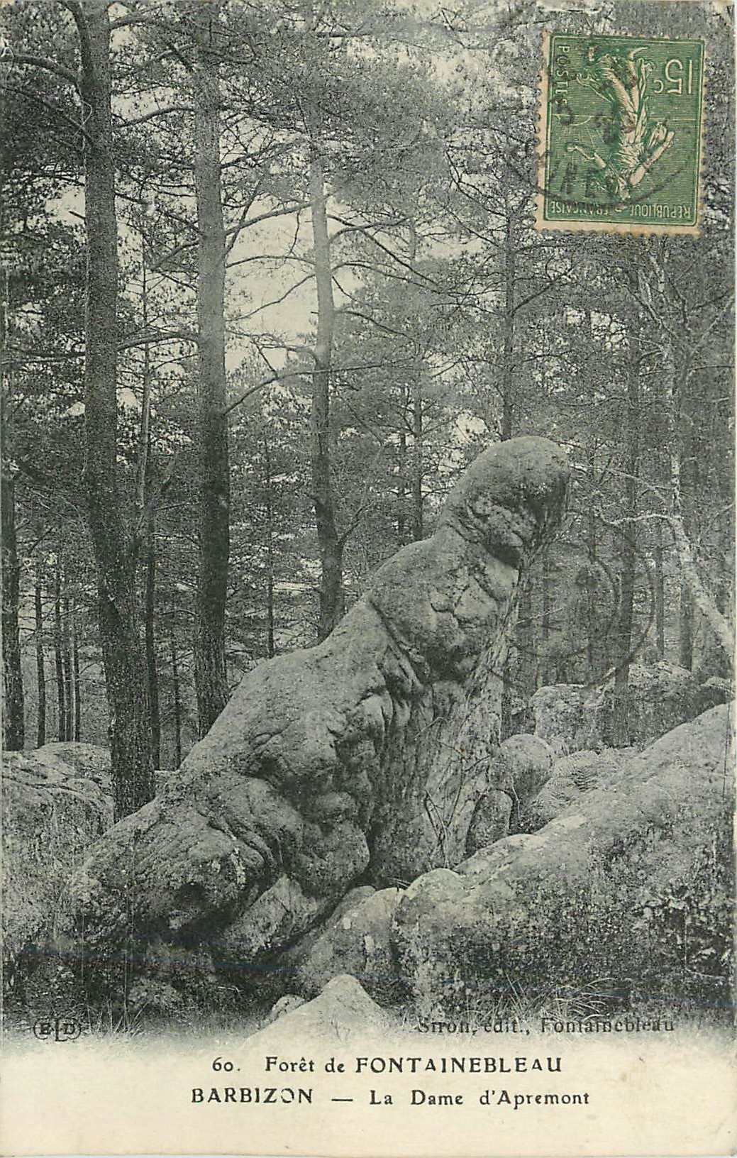 Wald von Fontainebleau — La Dame d'Aprémont — Stron, Verlag, Fontainebleau