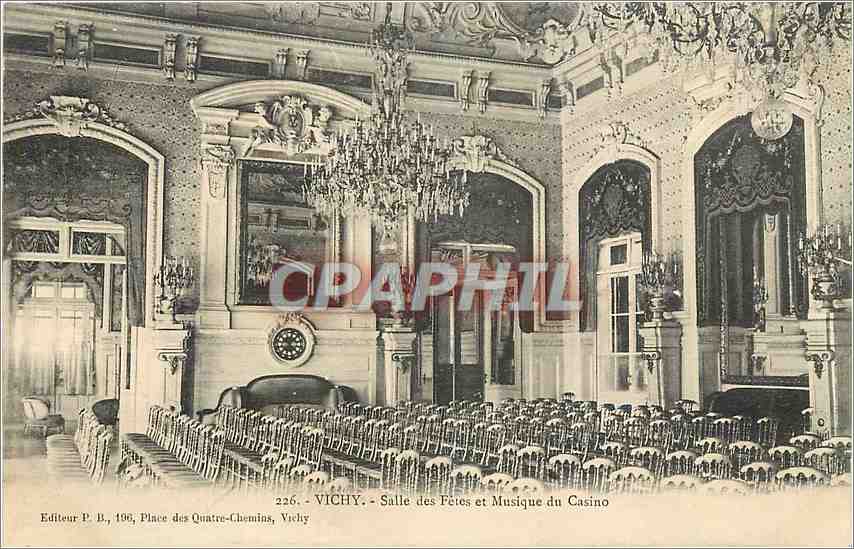 CPA Vichy Salle des Fetes et Musique du Casino 