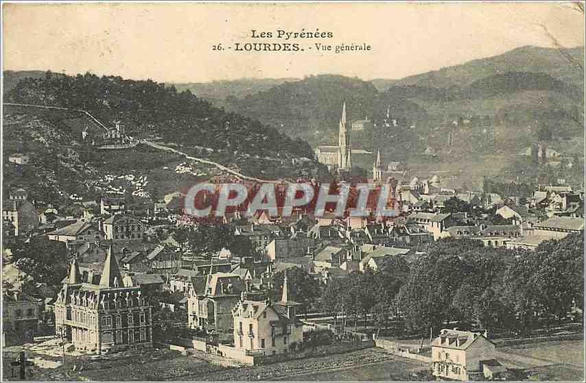 CPA Lourdes Vue generale 