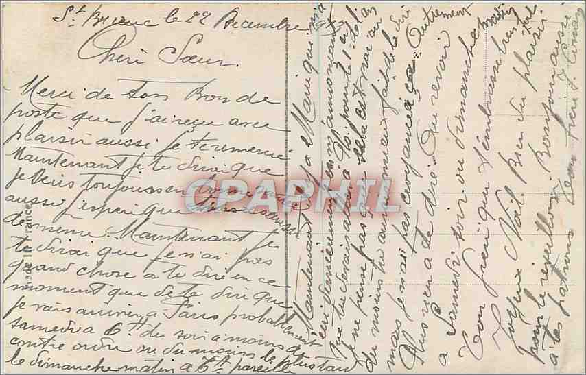 Soldat et femme — Noël — REX 4392 — Reverso