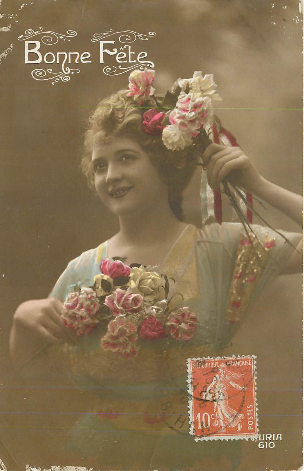 CPA Bonne Fete Femme