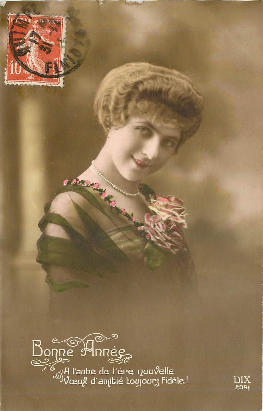 Young woman — New Year's Wishes — DIX 294/1
