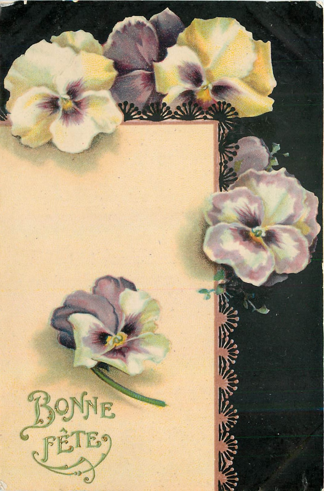 CPA Bonne Fete Fleurs
