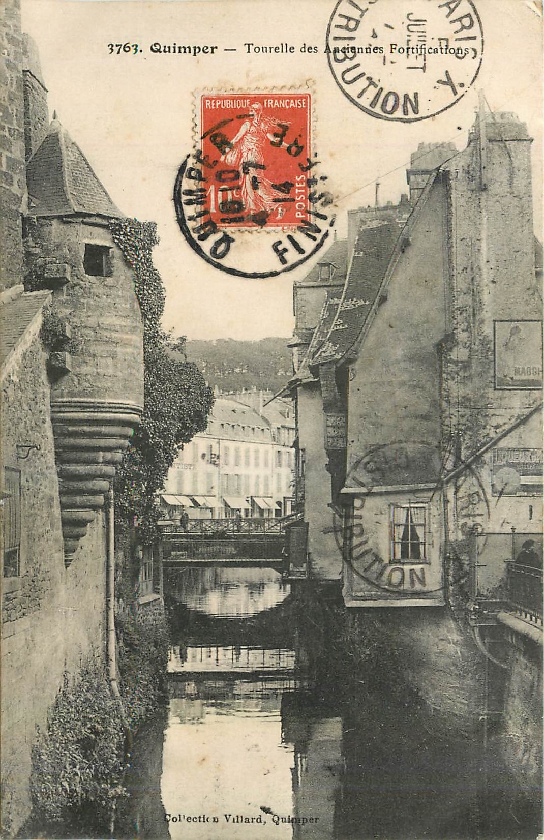 CPA Quimper Tourelle des Anciennes Fortifications 