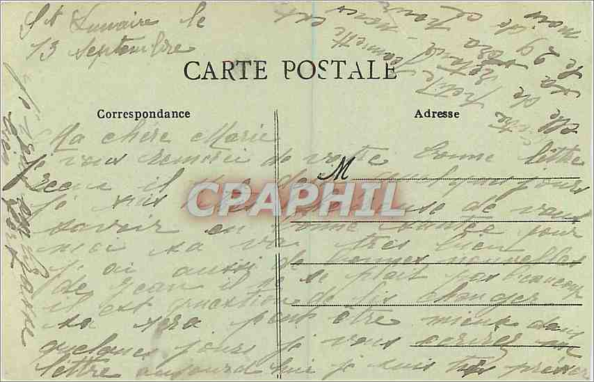 CPA Une Tempete Trois Mats en perdition Bateaux — Rückseite