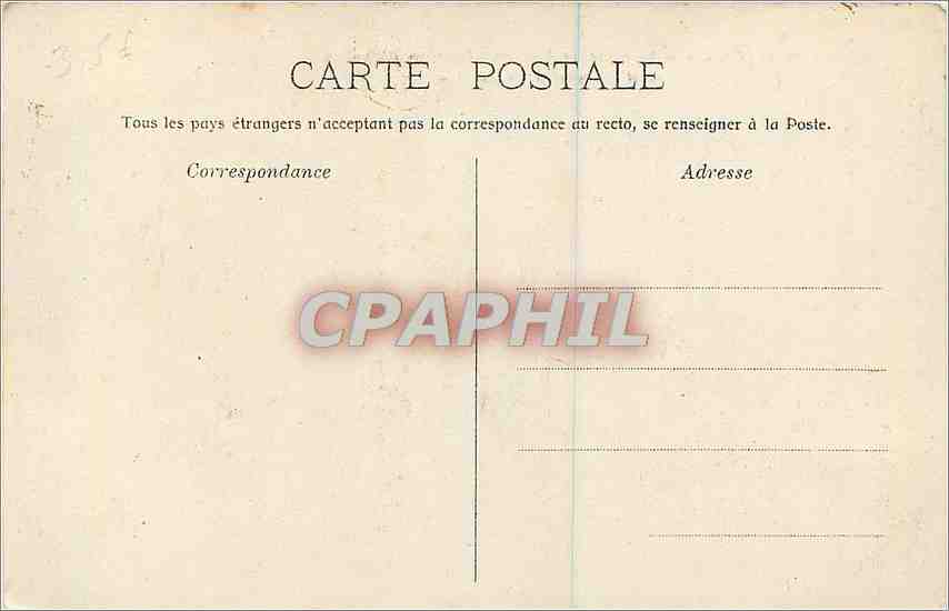 CPA Paris La Cour du Louvre  — Rückseite